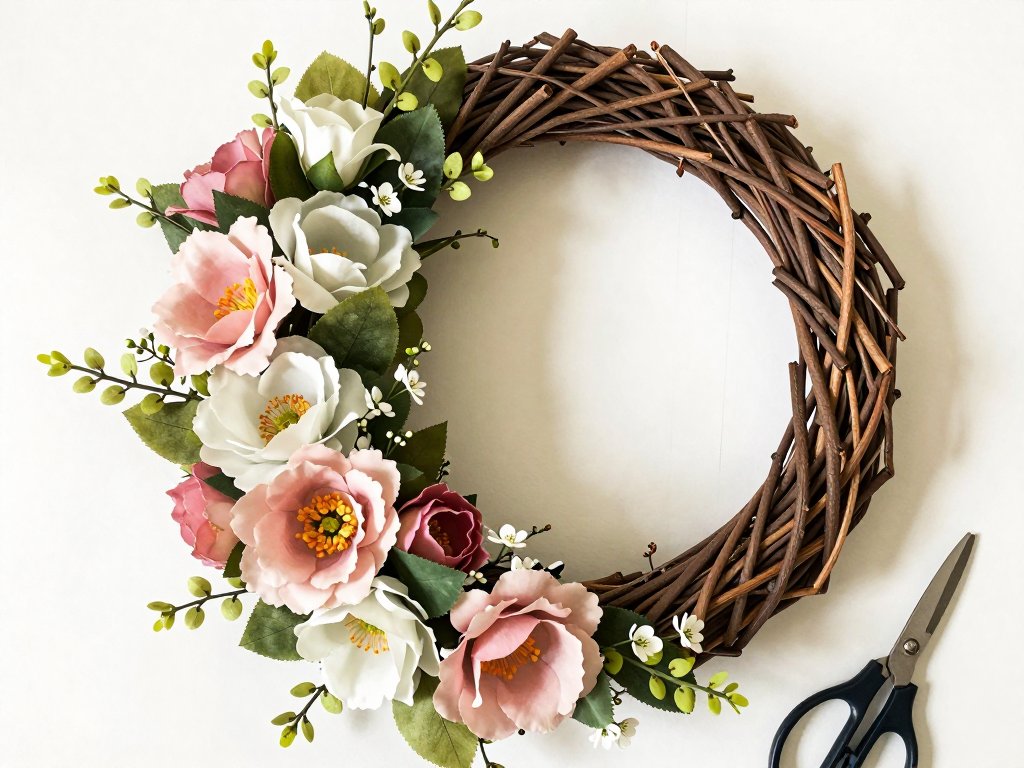 Farmhouse Spring Wreath: Easy DIY Door Decor on a Budget