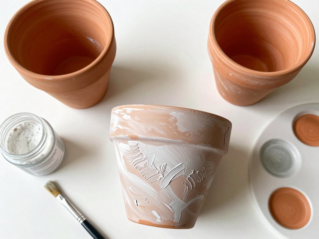 Baking Soda Paint: Faux Terracotta and Stone