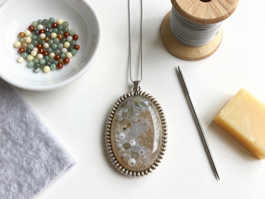 Beaded Bezel Settings: Seed Bead Cabochon Frames