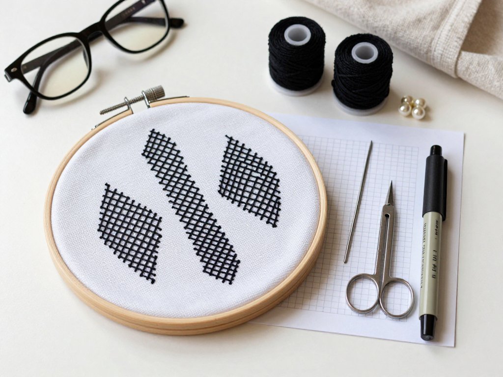 Blackwork Embroidery for Beginners: Line Patterns