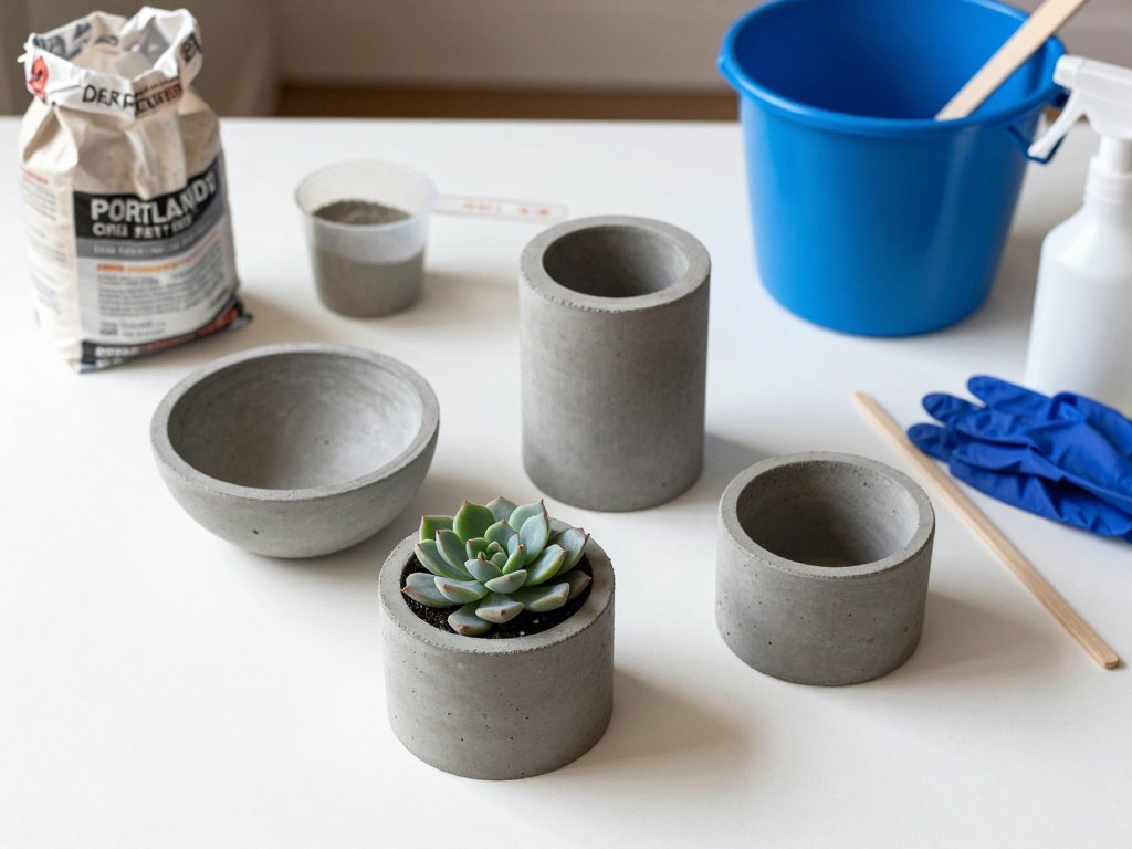 Cement Planter DIY: Modern Concrete Decor