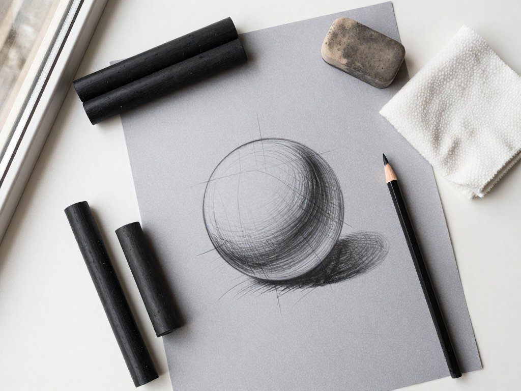 Charcoal Drawing for Beginners: Mastering Light and Shadow