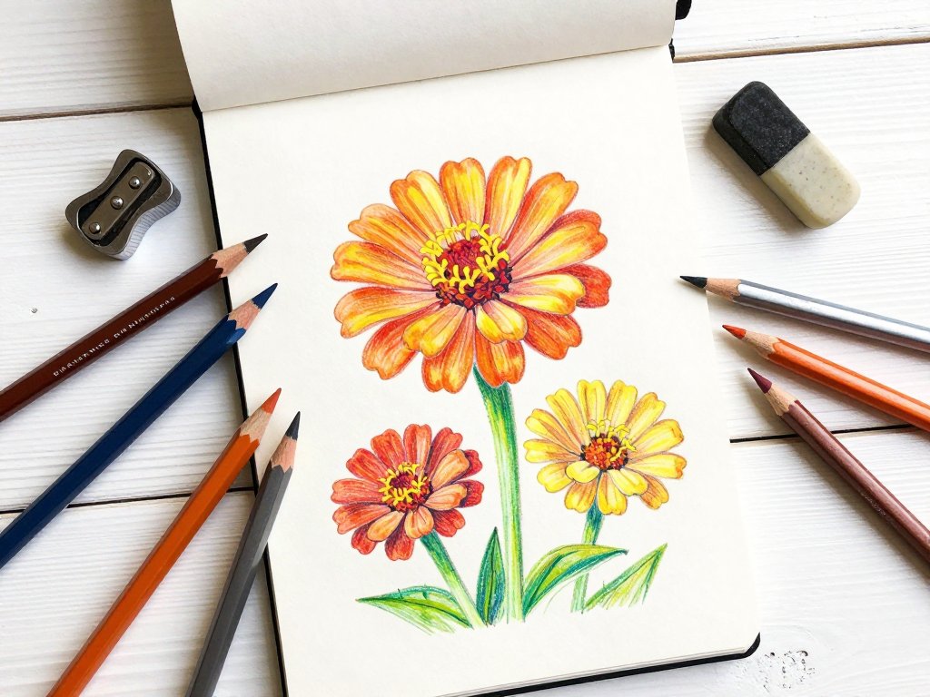 Colored Pencil Layering: Vibrant Summer Florals