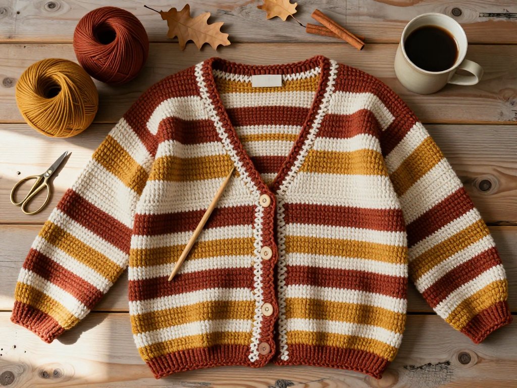 Crochet Cardigan for Beginners: Easy Fall Layers