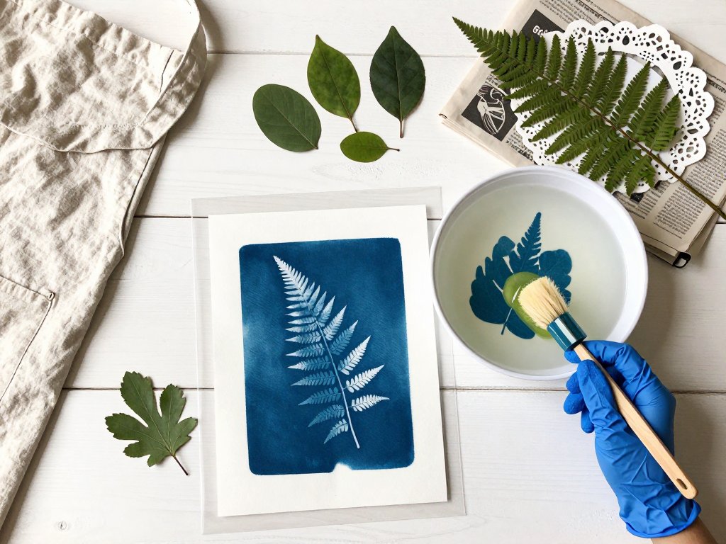 Cyanotype Printing: Sun Prints on Fabric and Paper