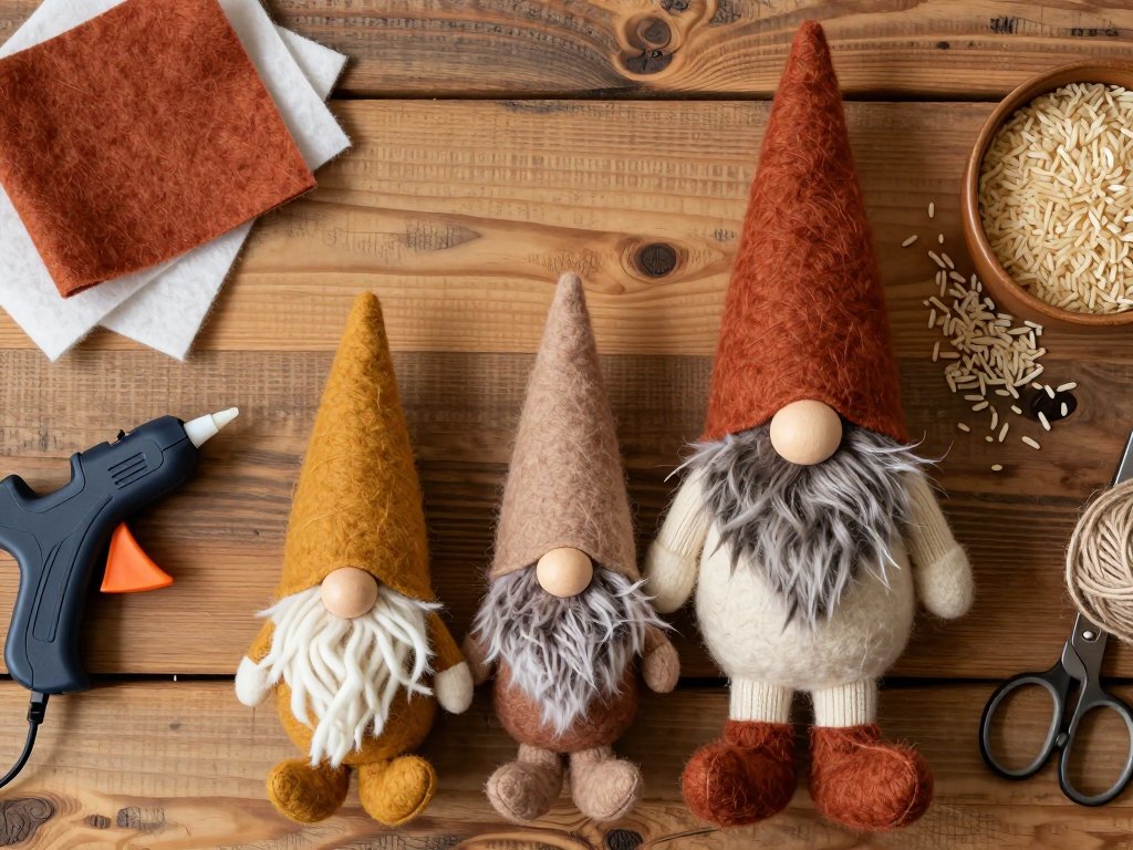 DIY Fall Gnomes: No-Sew Rustic Autumn Decor