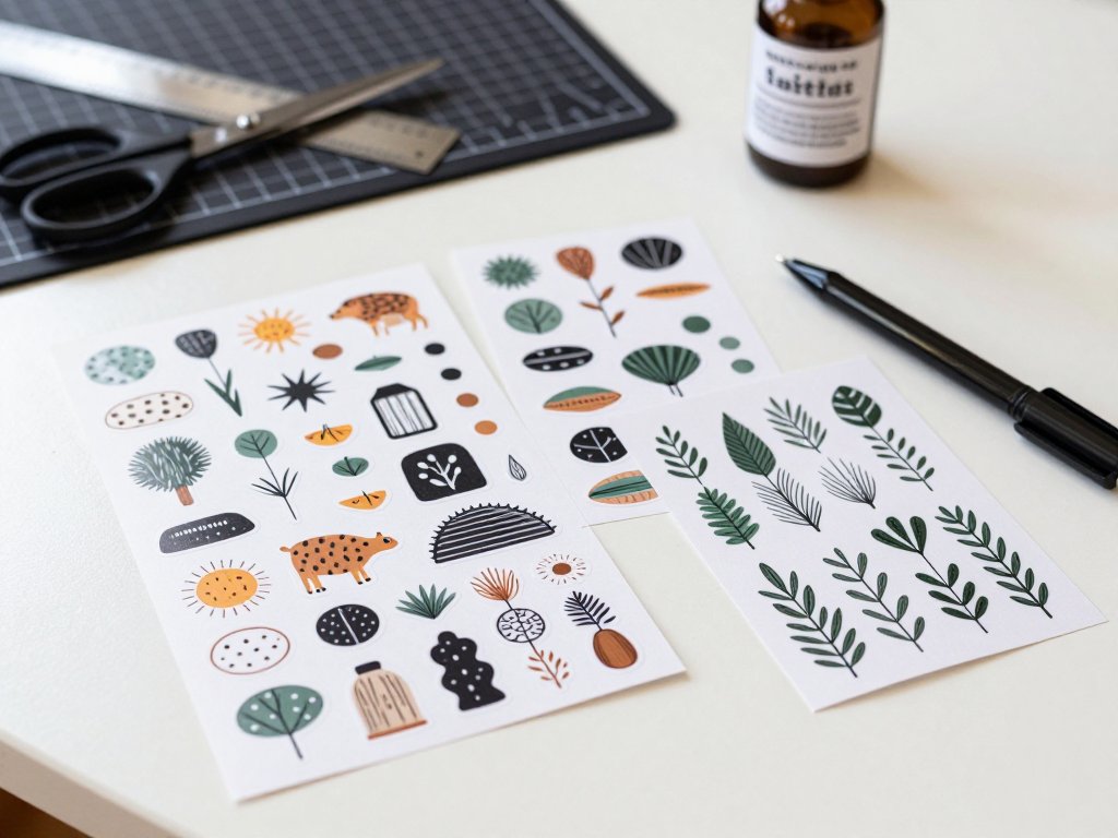 DIY Sticker Making: Draw, Print and Cut Your Own