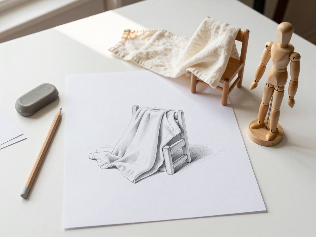 Drawing Drapery and Fabric Folds for Beginners