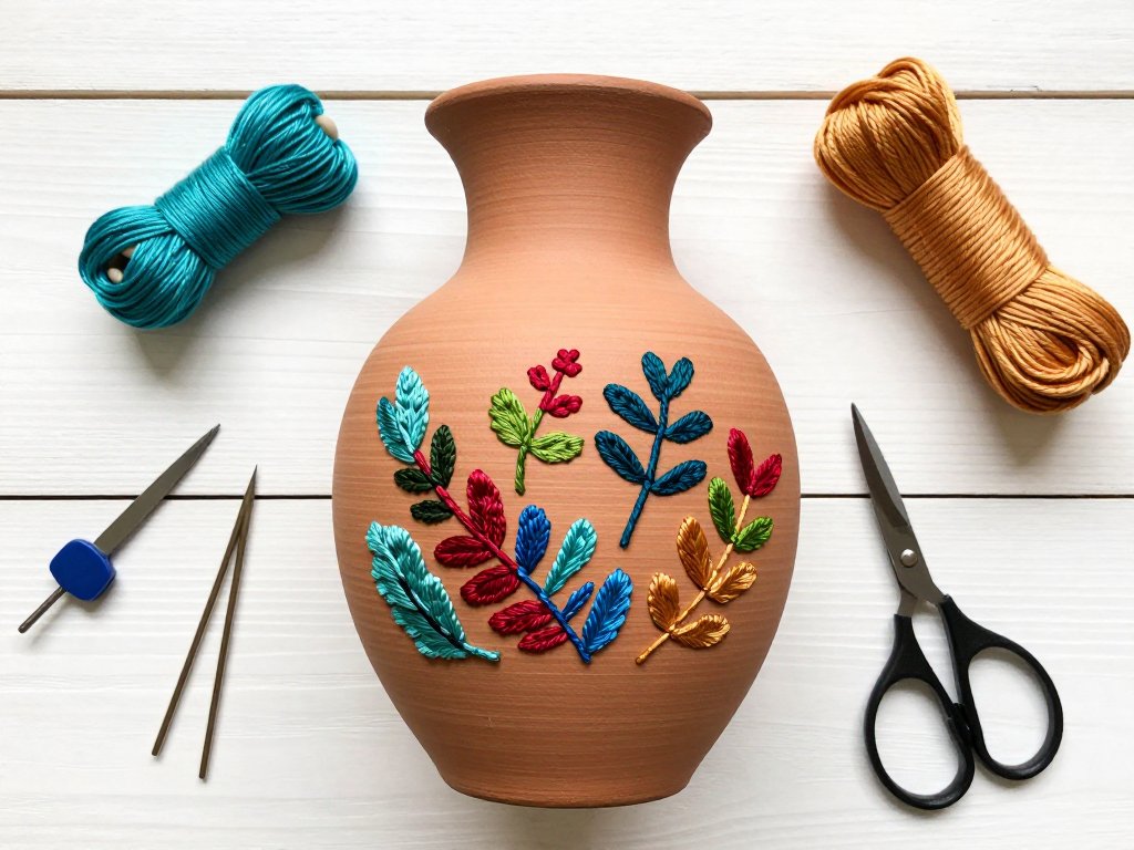 Embroidery on Ceramic: Mixed Media Art Guide