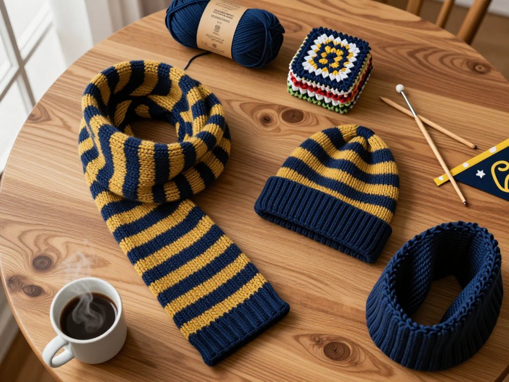 Handmade Fan Gear: Knit and Crochet Team Colors
