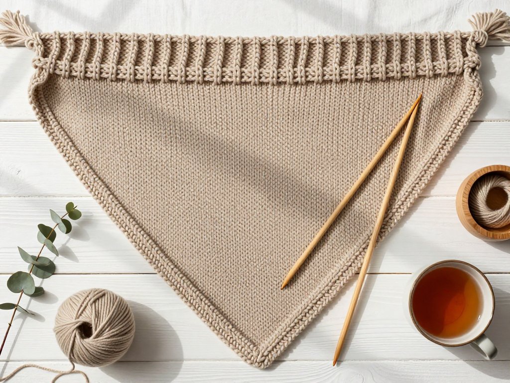 How to Knit a Triangle Scarf: The Trending Shape
