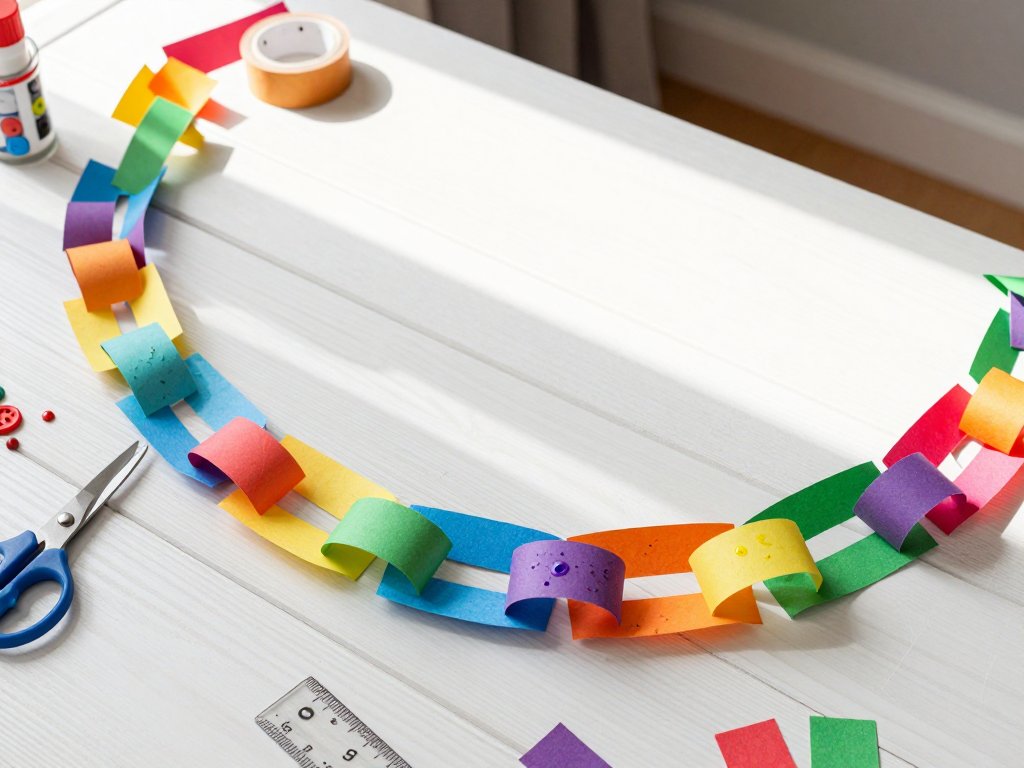 Paper Chain Garland: Nostalgic Party Decor in Minutes