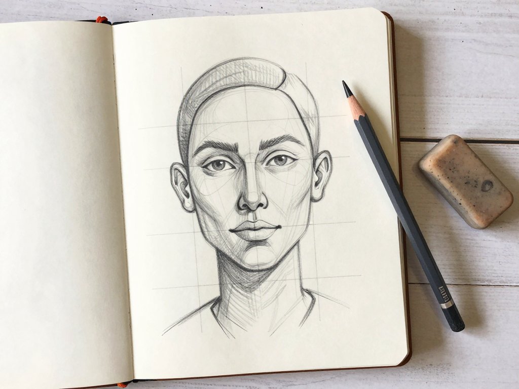 Portrait Drawing: Easy Facial Proportions Guide
