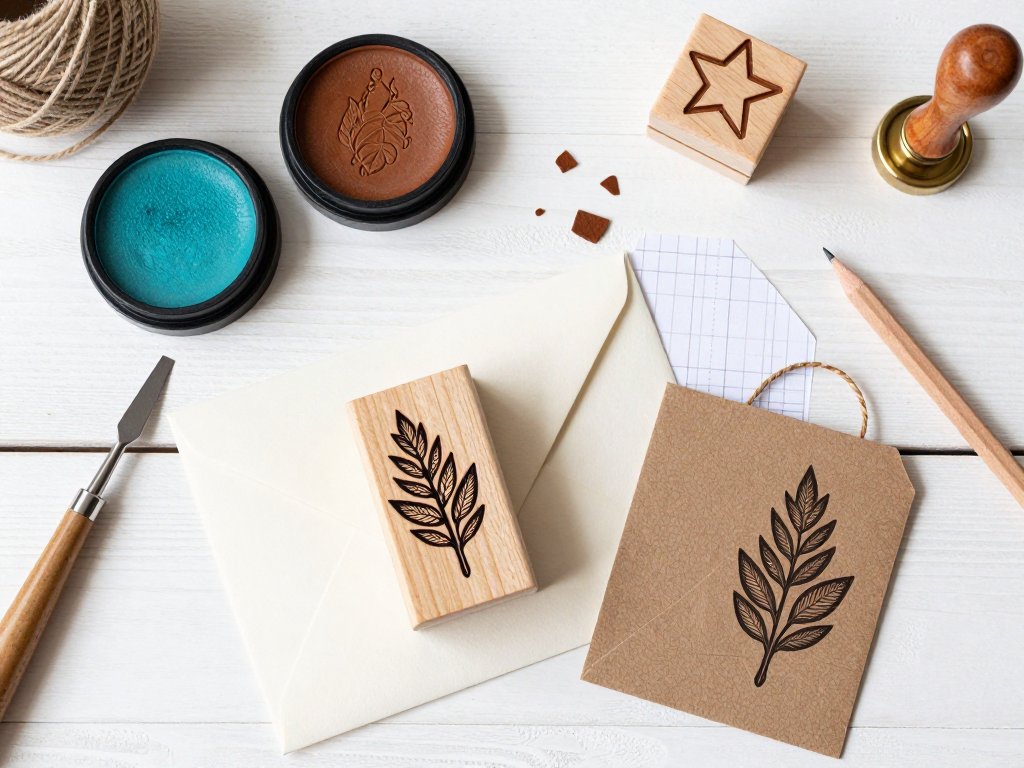 Rubber Stamp Carving: Custom Stationery