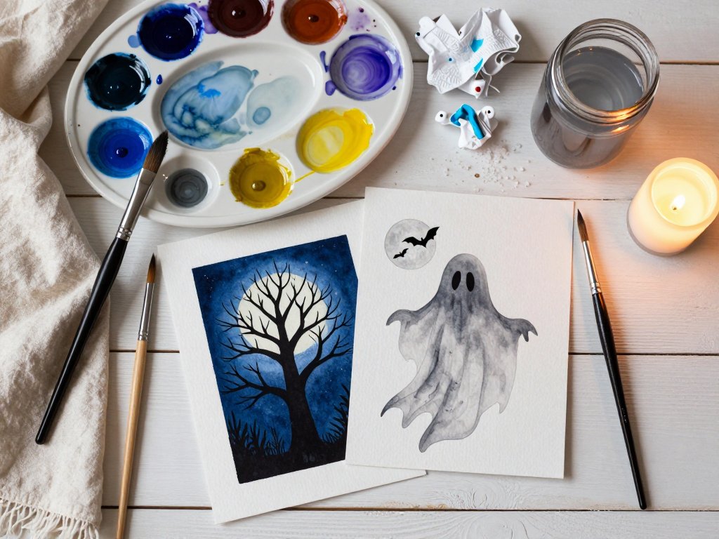 Spooky Watercolor: Easy Halloween Paintings
