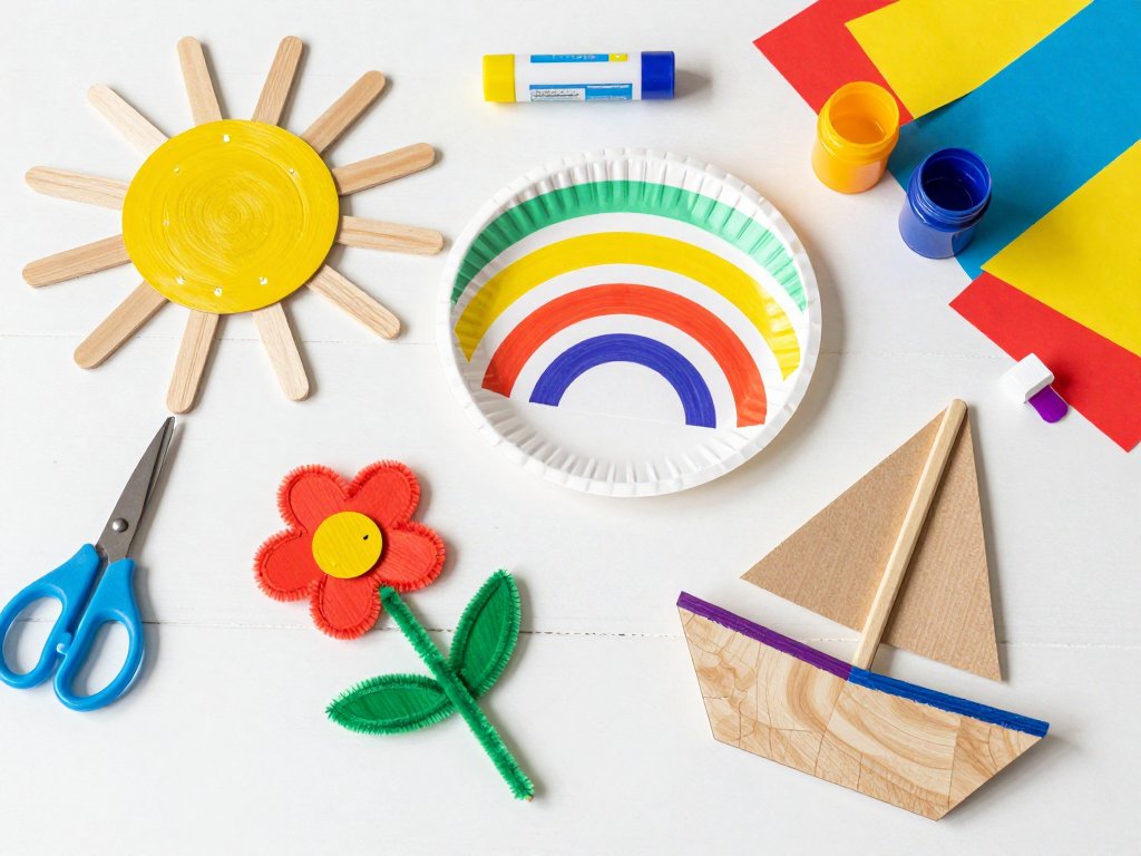Summer Crafts for Kids: Paper and Popsicle Fun