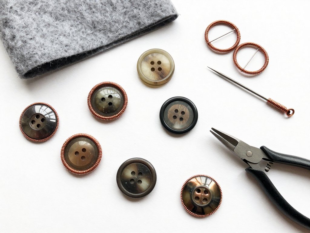 Upcycled Button Jewelry: Vintage Brooches and Pins