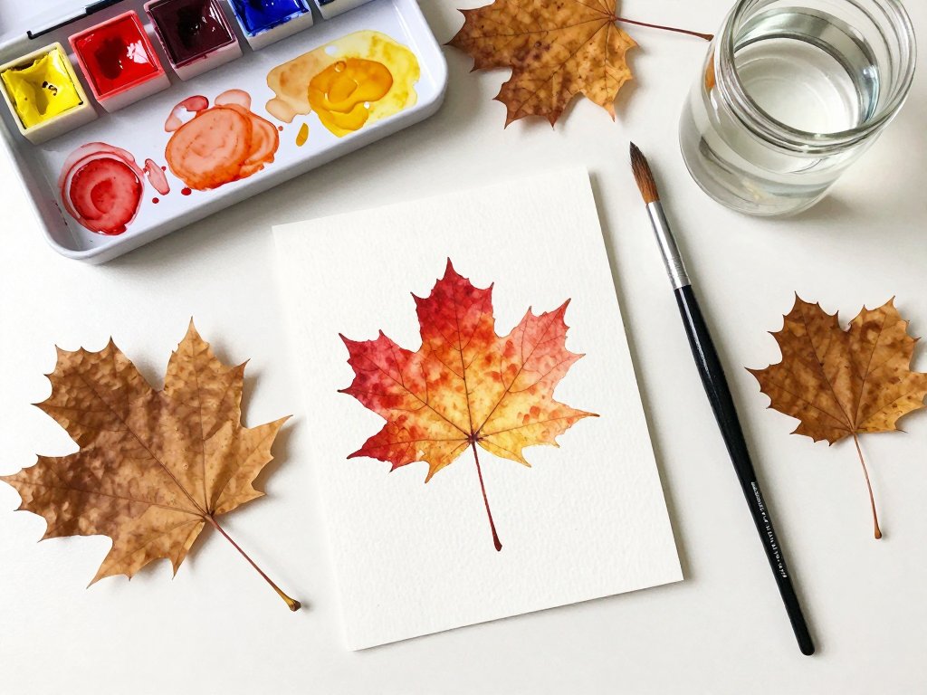 Watercolor Fall Leaves: Paint Autumn Foliage
