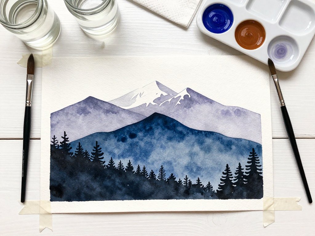 Watercolor Mountains: Layered Landscapes Made Easy