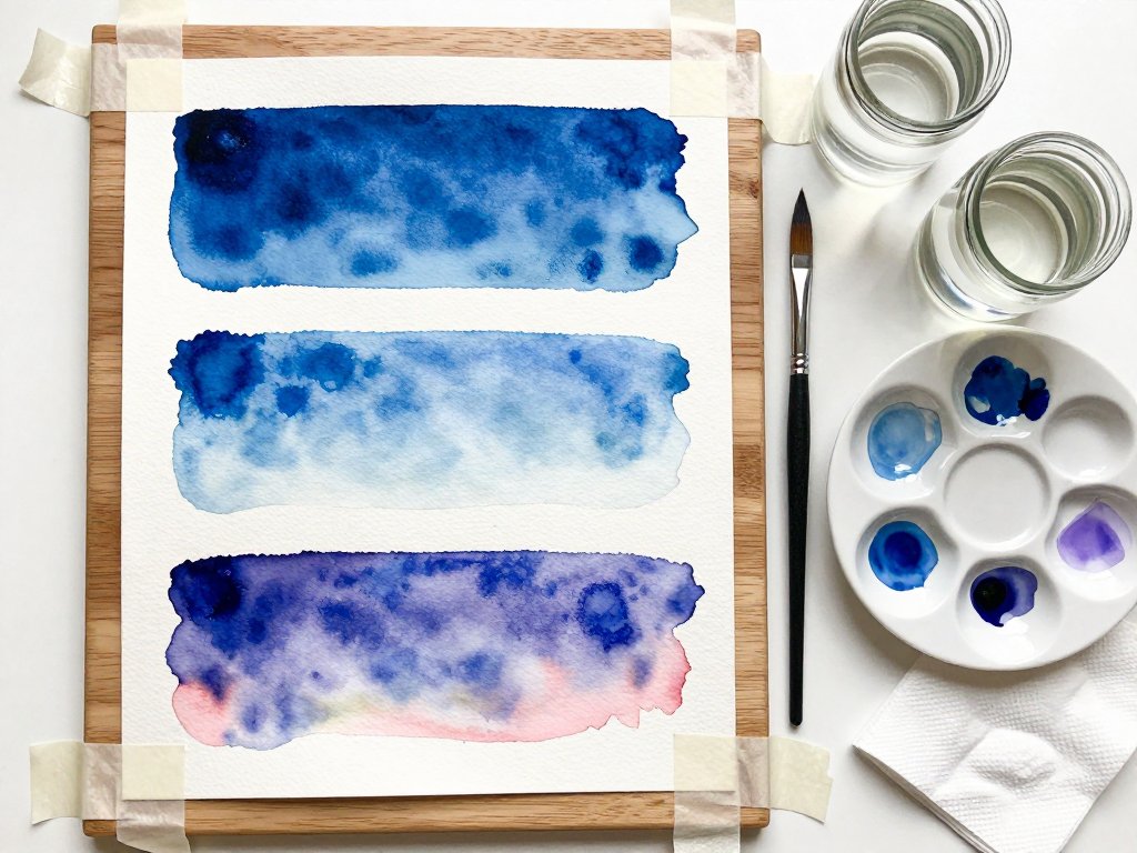 Watercolor Washes: Flat, Graded and Variegated
